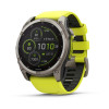 Умные часы Garmin Fenix 8 51mm SOLAR Sapphire Titanium with Amp Yellow/Graphite Silicone Band (010-02907-20)