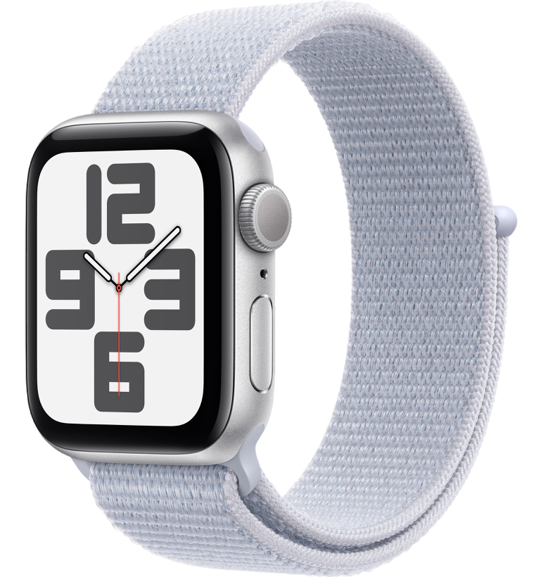 Умные часы Apple Watch SE 2024 40mm Silver Aluminum Case with Blue Cloud Sport Loop