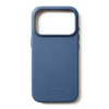 Чехол защитный Mujjo Leather для iPhone 17 Pro Синий (Monaco Blue)
