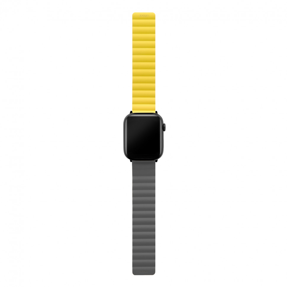 Ремешок uBear Mode для Apple Watch 44/45/46/49mm (M/L) Серый/Желтый