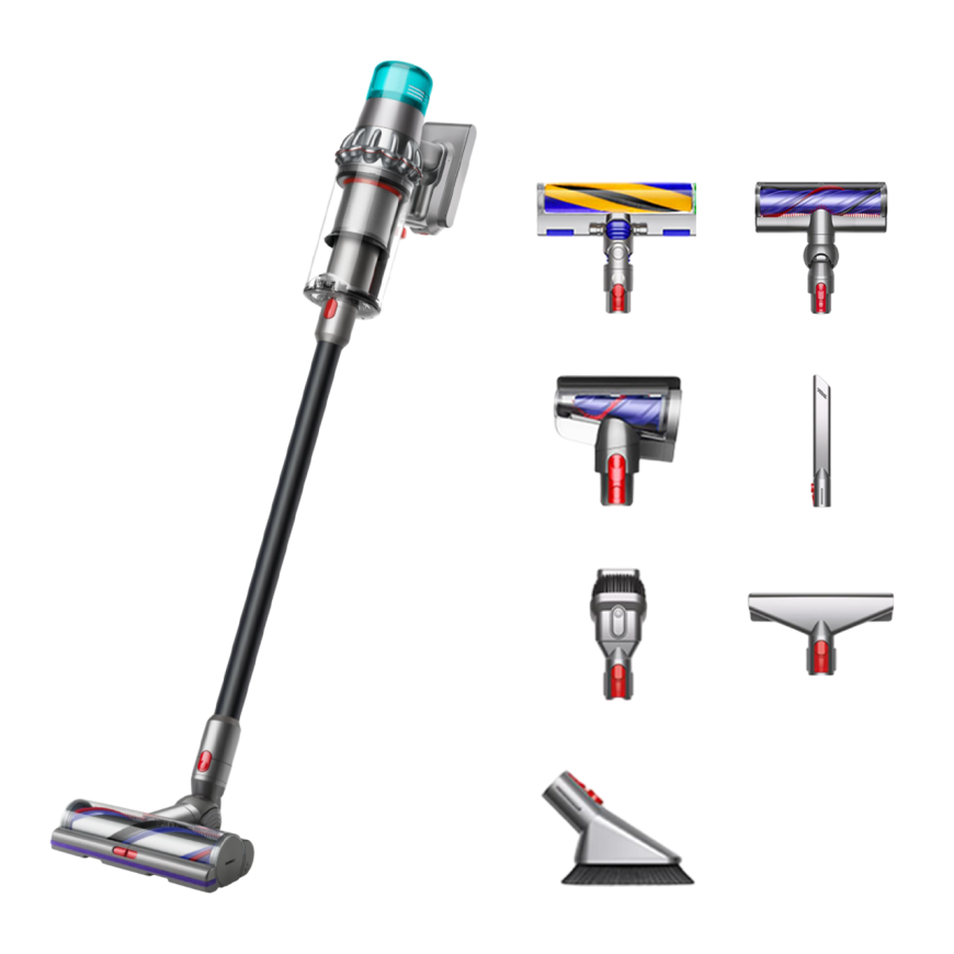 Вертикальный беспроводной пылесос Dyson V15 Detect Total Clean (SV47) Nickel/Black (Вилка CN)