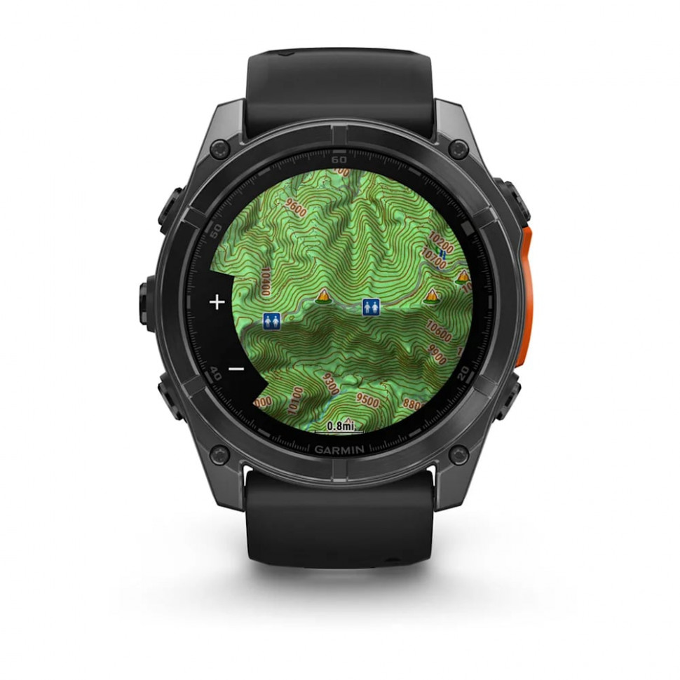Умные часы Garmin Fenix 8 51mm AMOLED Slate Gray with Black Silicone Band (010-02905-00)
