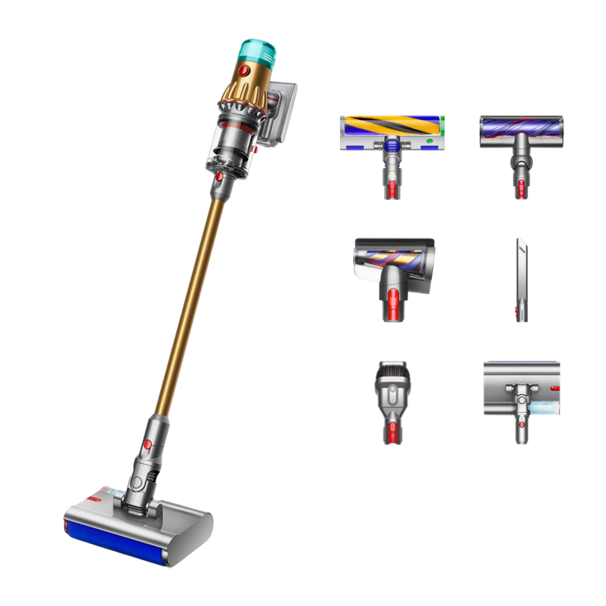 Вертикальный беспроводной пылесос Dyson V12s Detect Slim Submarine Complete (SV46) Gold/Gold (Вилка CN)