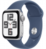 Умные часы Apple Watch SE 2024 40mm Silver Aluminum Case with Denim Sport Band (S/M)