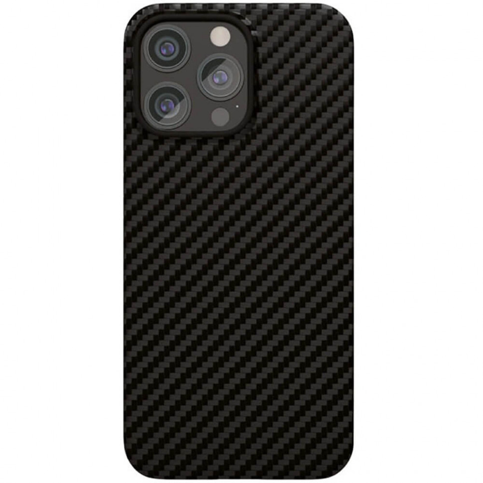 Чехол защитный VLP Kevlar Case Mag Safe iPhone 15 Pro Черный