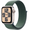 Умные часы Apple Watch SE 2024 40mm Starlight Aluminum Case with Lake Green Sport Loop