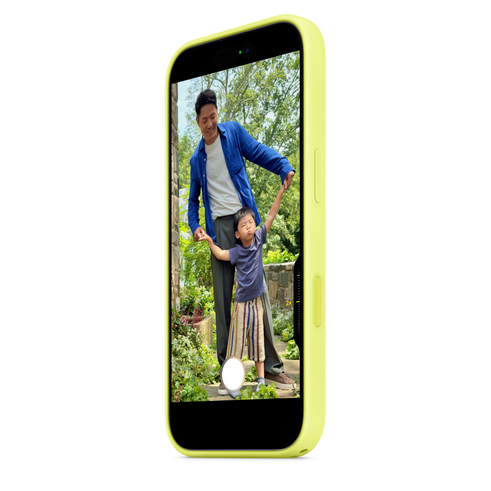 Чехол защитный Apple Silicone Case with MagSafe для iPhone 17 Neon Yellow