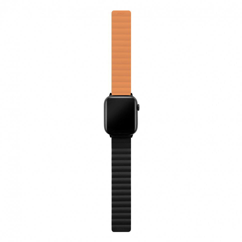 Ремешок uBear Mode для Apple Watch 44/45/46/49mm (M/L) Черный/Оранжевый