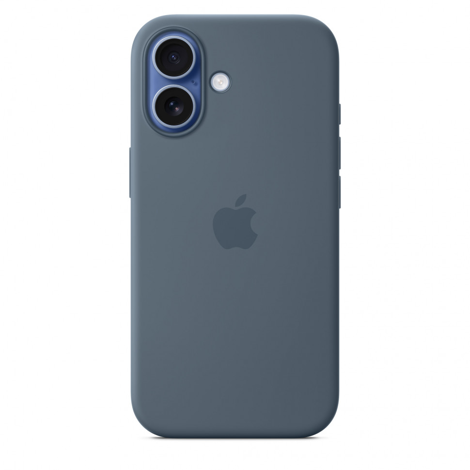 Чехол защитный Apple Silicone Case with MagSafe для iPhone 17 Anchor Blue