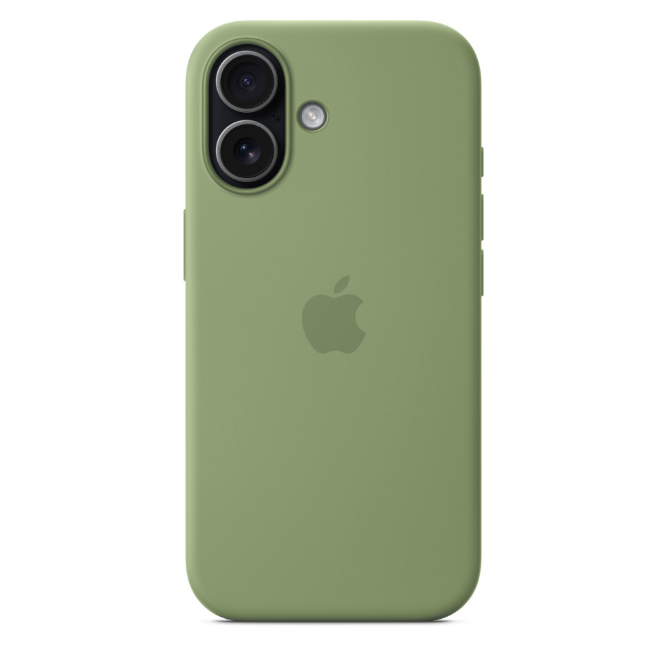 Чехол защитный Apple Silicone Case with MagSafe для iPhone 17 Light Moss