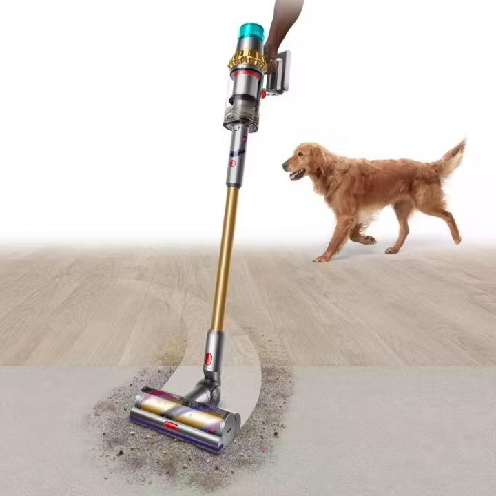 Вертикальный беспроводной пылесос Dyson V15 Detect Absolute (SV47) Gold/Gold (Вилка CN)