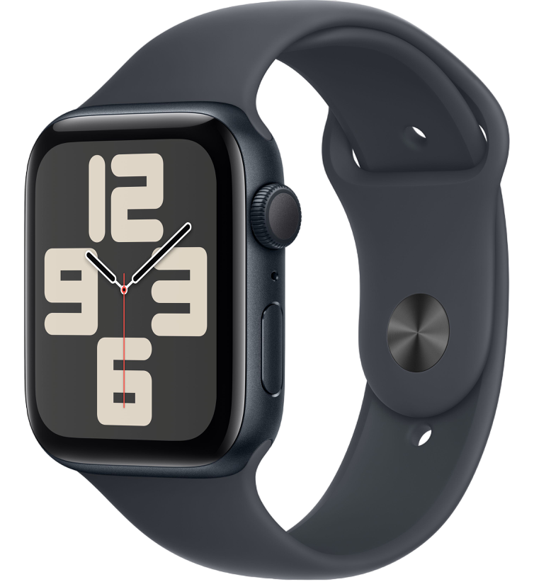 Умные часы Apple Watch SE 2024 44mm Midnight Aluminum Case with Midnight Sport Band (S/M)