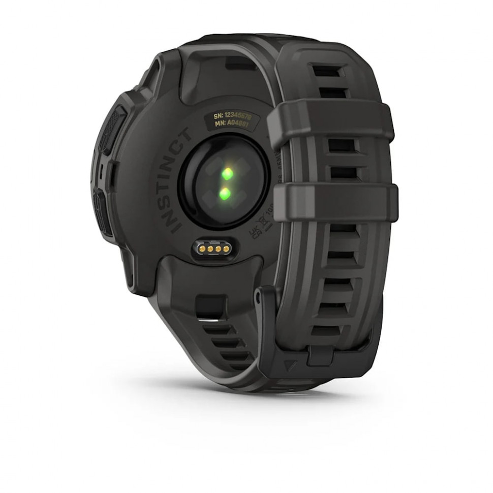 Умные часы Garmin Instinct E 45mm Black with Charcoal Band (010-02933-00)