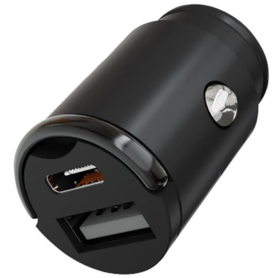 Автомобильное зарядное устройство VLP С-Power 38W USB-C+USB-A PD QC Черный
