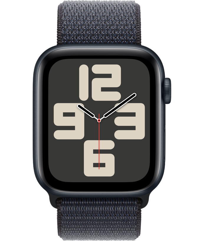 Умные часы Apple Watch SE 2024 44mm Midnight Aluminum Case with Midnight Sport Loop