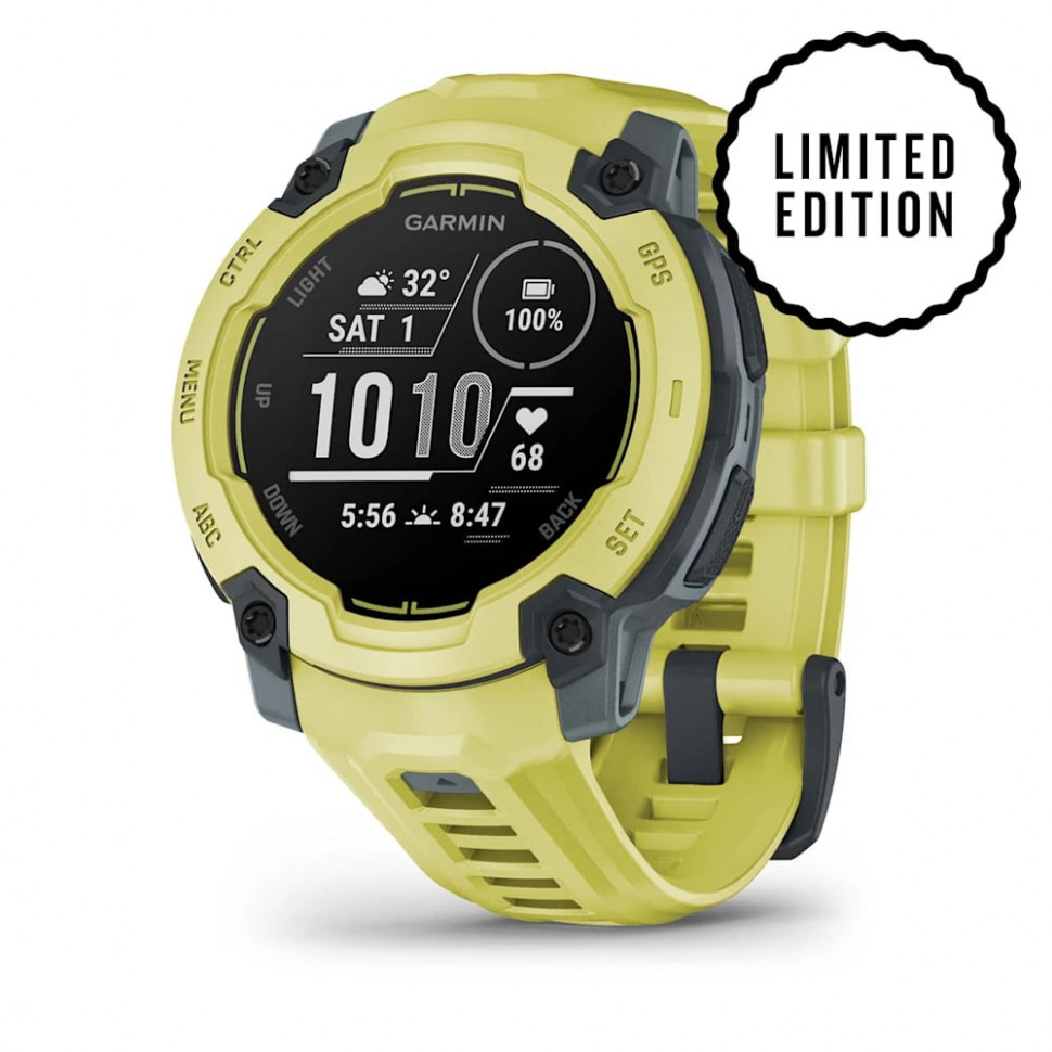 Умные часы Garmin Instinct E 45mm Electric Lime with Electric Lime Band (010-02933-01)