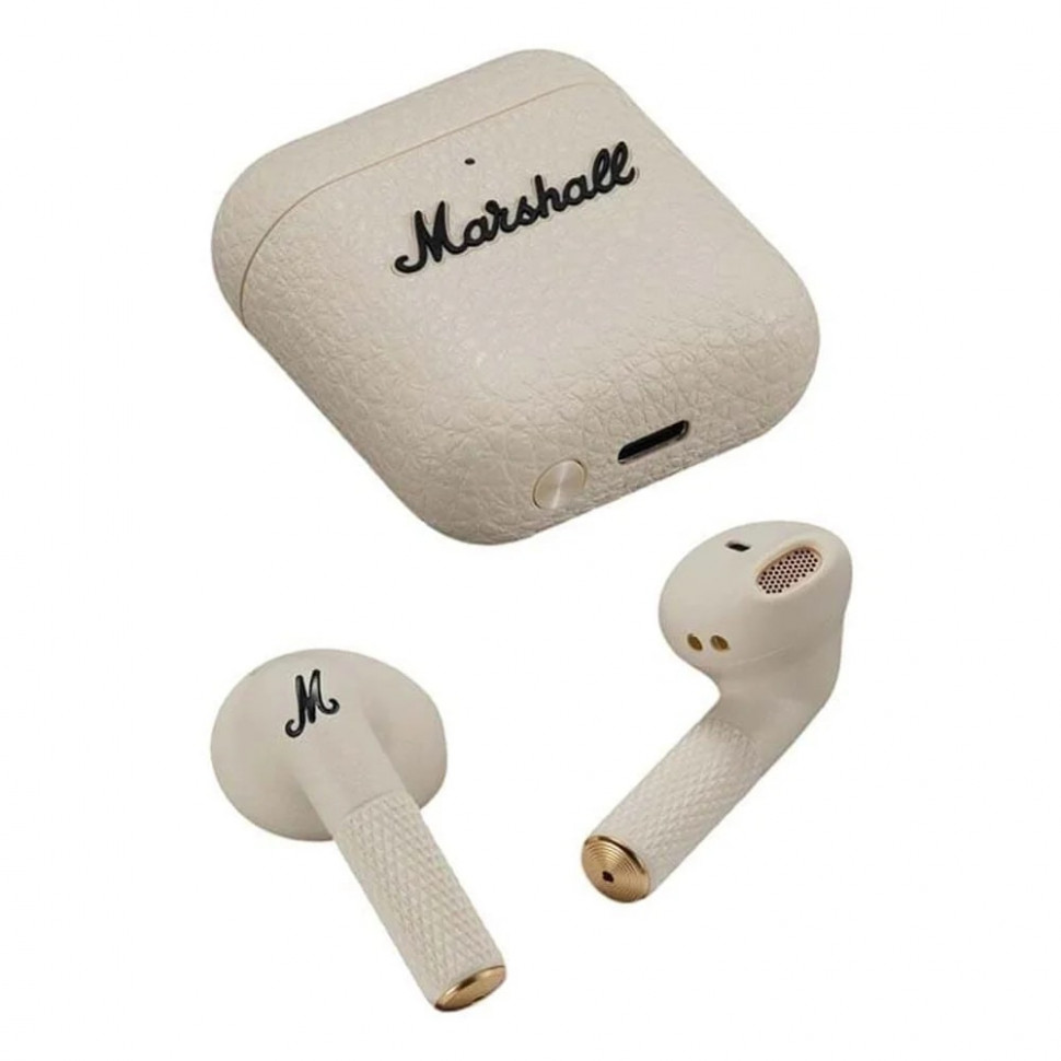 Беспроводные наушники Marshall Minor IV Кремовые (Cream)