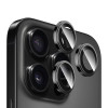 Защитное стекло на камеру HOCO V12 Plus для iPhone 16 Pro/16 Pro Max Черный
