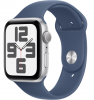 Умные часы Apple Watch SE 2024 44mm Silver Aluminum Case with Denim Sport Band (S/M)