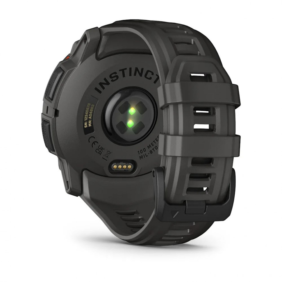 Умные часы Garmin Instinct 3 50mm SOLAR Black with Charcoal Band (010-02935-00)