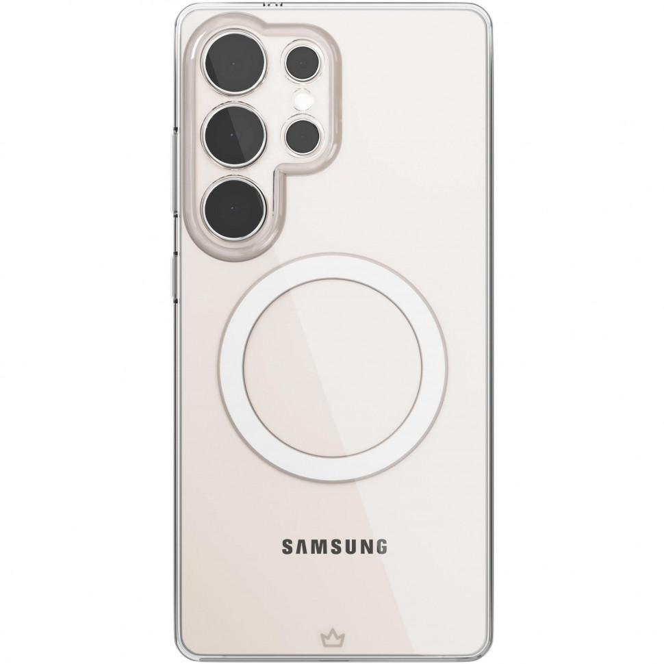 Чехол защитный VLP Puro Case с MagSafe для Samsung Galaxy S25 Ultra Прозрачный