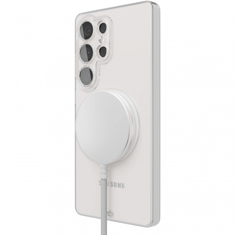Чехол защитный VLP Puro Case с MagSafe для Samsung Galaxy S25 Ultra Прозрачный