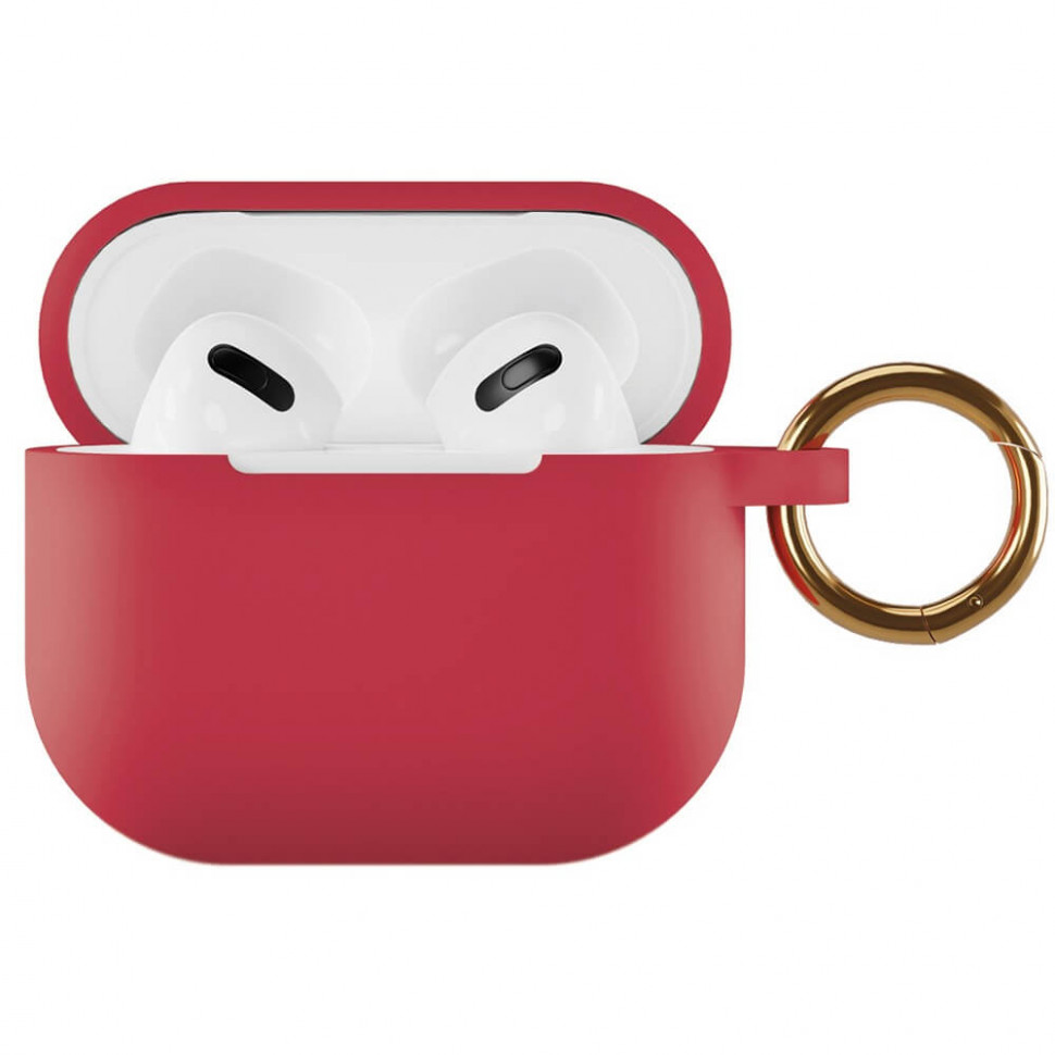 Чехол для наушников VLP Silicone Case Soft Touch для AirPods 3 Red