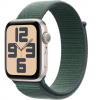Умные часы Apple Watch SE 2024 44mm Starlight Aluminum Case with Lake Green Sport Loop