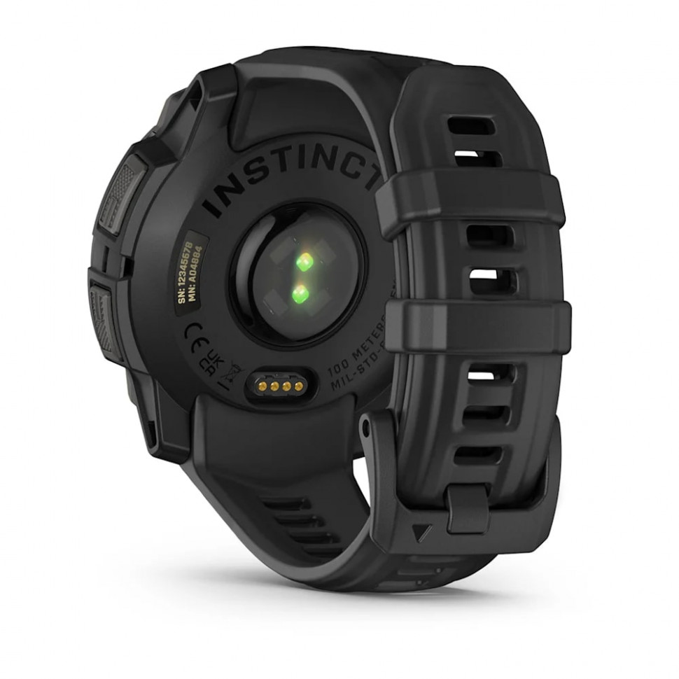 Умные часы Garmin Instinct 3 45mm AMOLED Black with Black Band (010-02936-00)