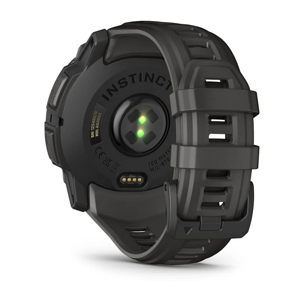 Умные часы Garmin Instinct 3 50mm AMOLED Black with Charcoal Band (010-03020-00)