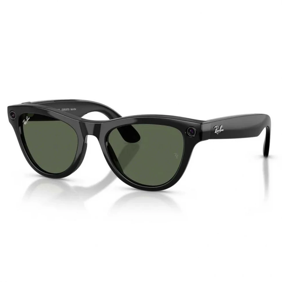 Умные очки Ray-Ban Skyler (Gen 2) Shiny Black/G-15 Green (RW4014)
