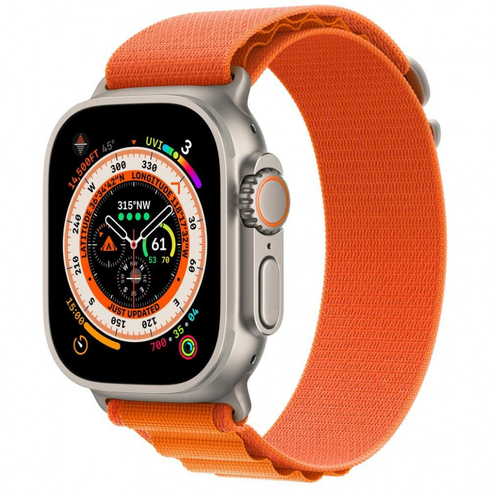 Умные часы Apple Watch Ultra 49mm Titanium Case Orange Alpine Loop (M)