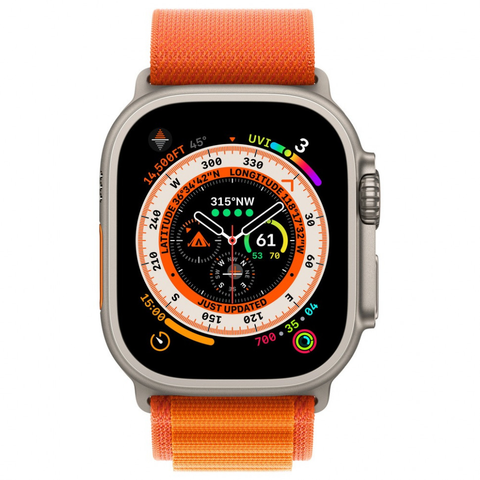 Умные часы Apple Watch Ultra 49mm Titanium Case Orange Alpine Loop (M)