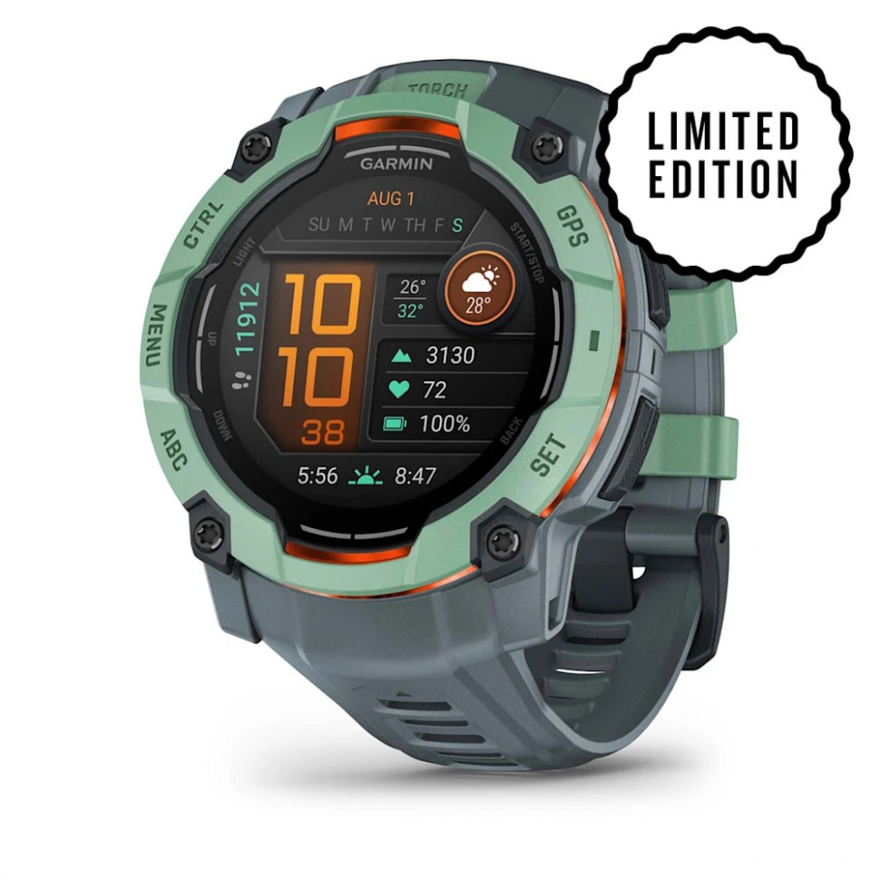 Умные часы Garmin Instinct 3 50mm AMOLED Neo Tropic with Twilight Band (010-03020-01)