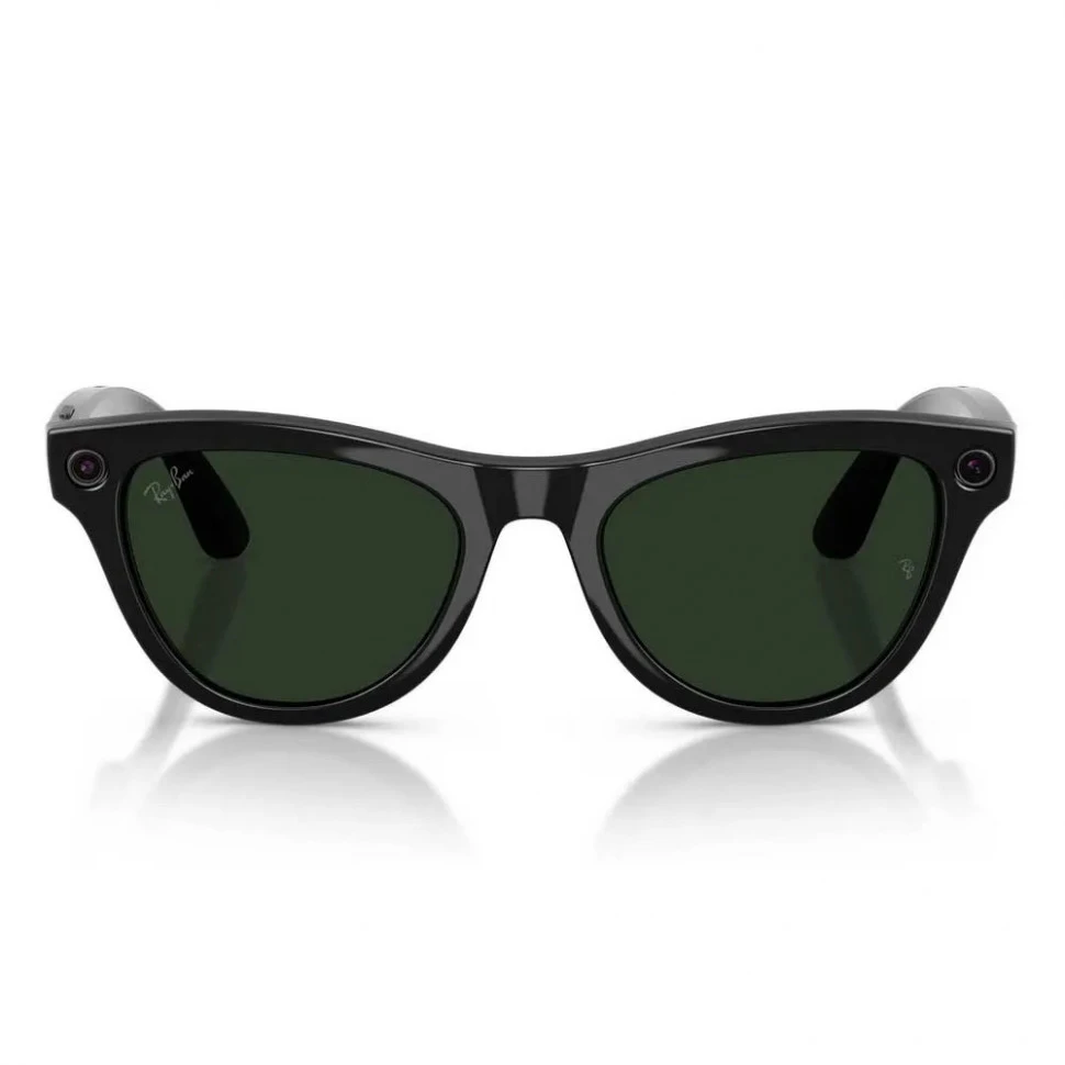 Умные очки Ray-Ban Skyler (Gen 2) Shiny Black/Clear Graphite Green Transitions (RW4014)