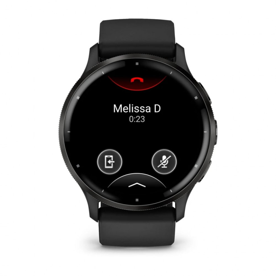 Умные часы Garmin Venu 3 45mm Slate Stainless Steel Bezel with Black Case and Silicone Band (010-02784-01)