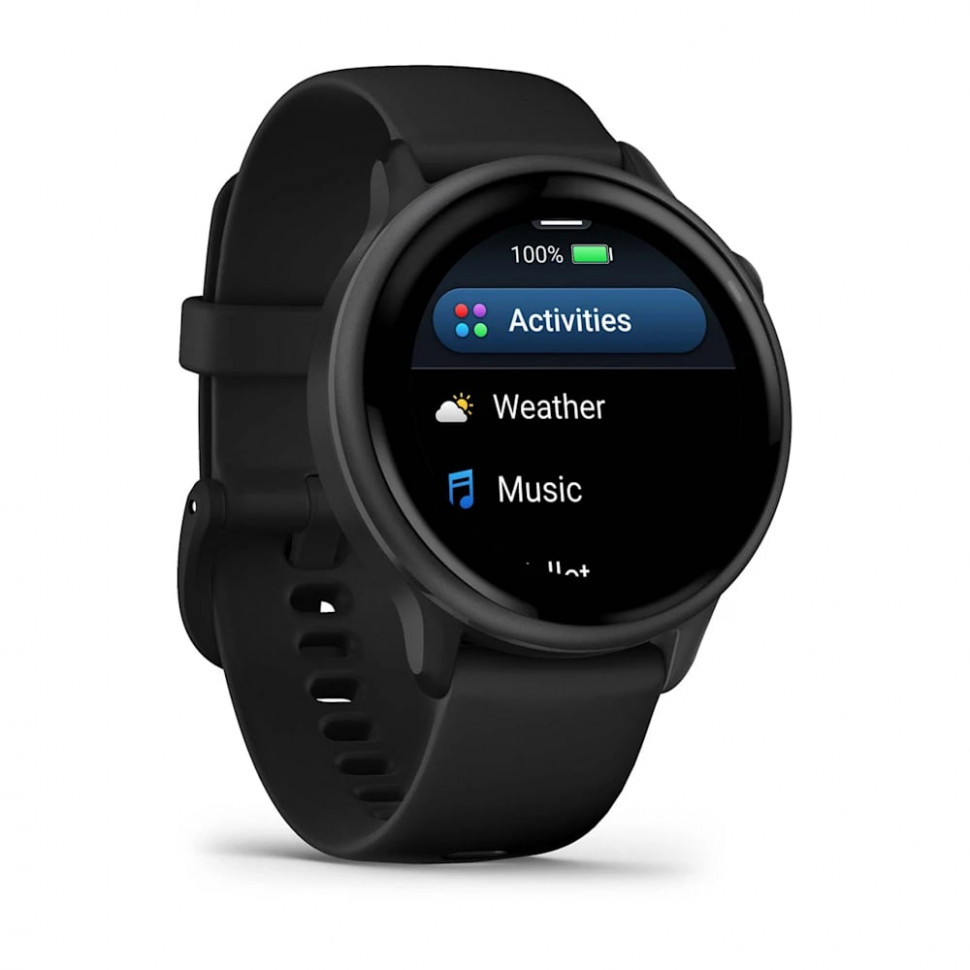 Умные часы Garmin Vivoactive 6 Slate with Black Band (010-02985-00)