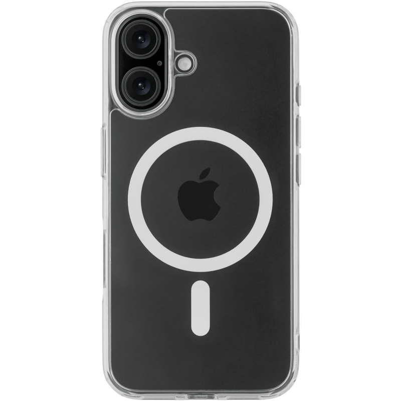Чехол защитный uBear Real Mag Case для для iPhone 16 Прозрачный