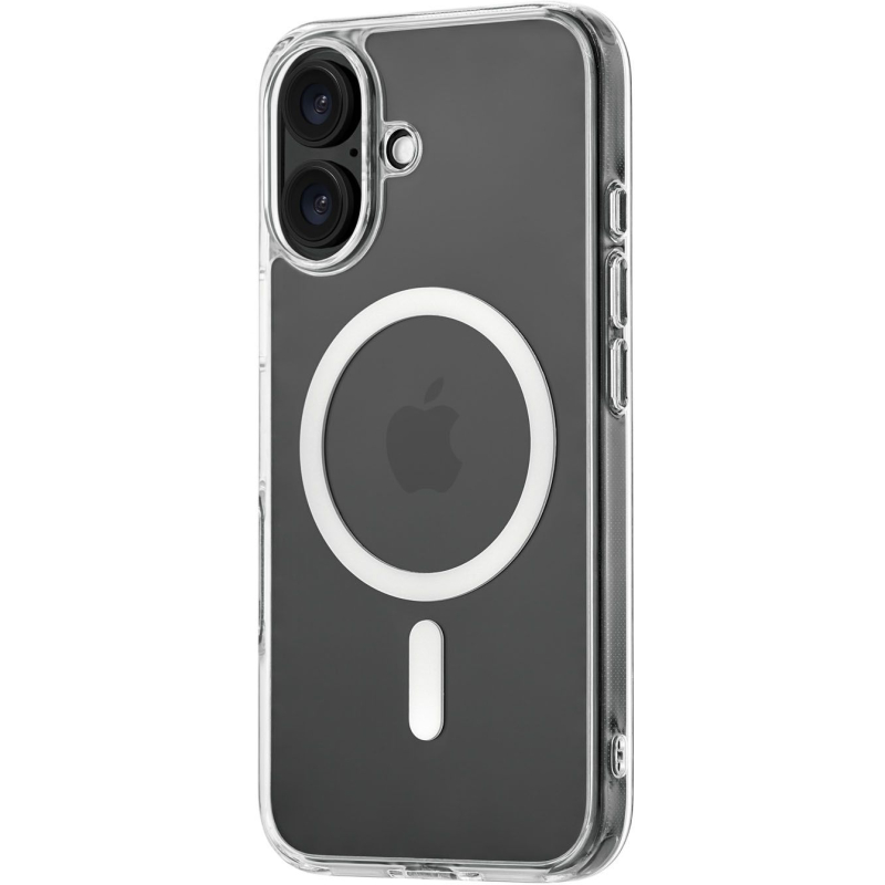 Чехол защитный uBear Real Mag Case для для iPhone 16 Прозрачный
