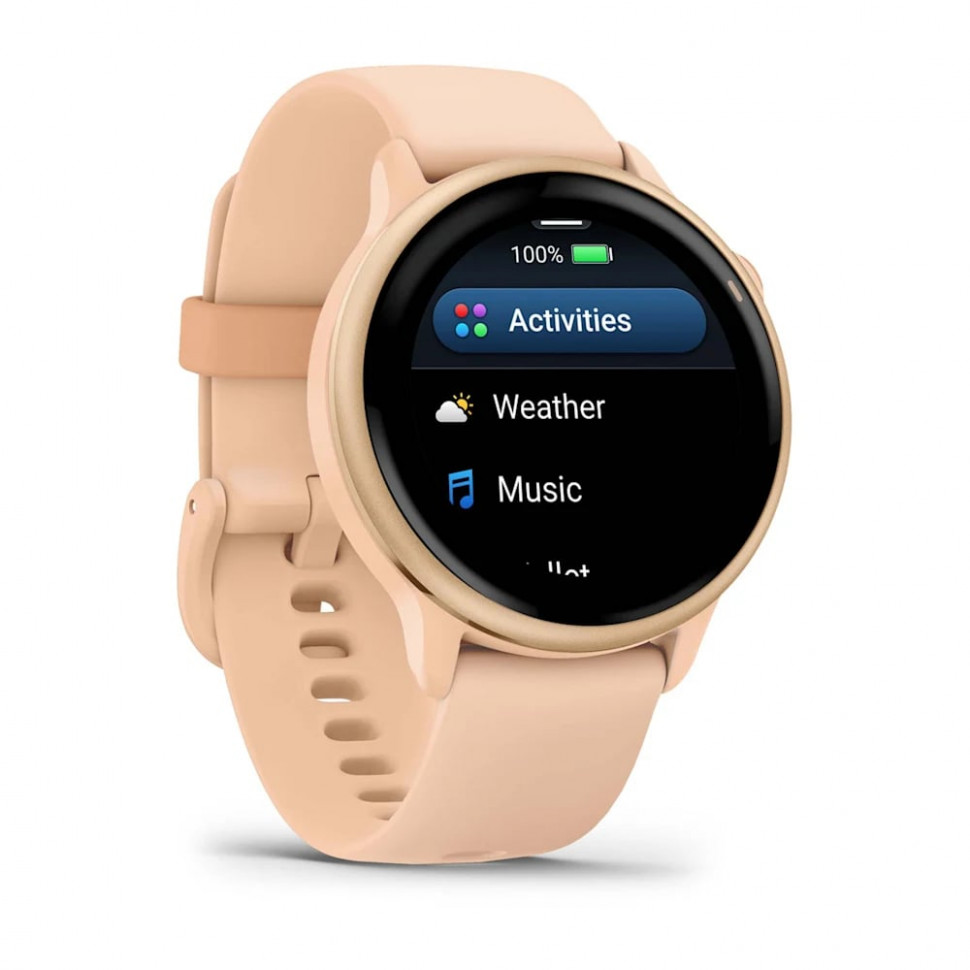 Умные часы Garmin Vivoactive 6 Metallic Pink Dawn with Pink Dawn Band (010-02985-03)