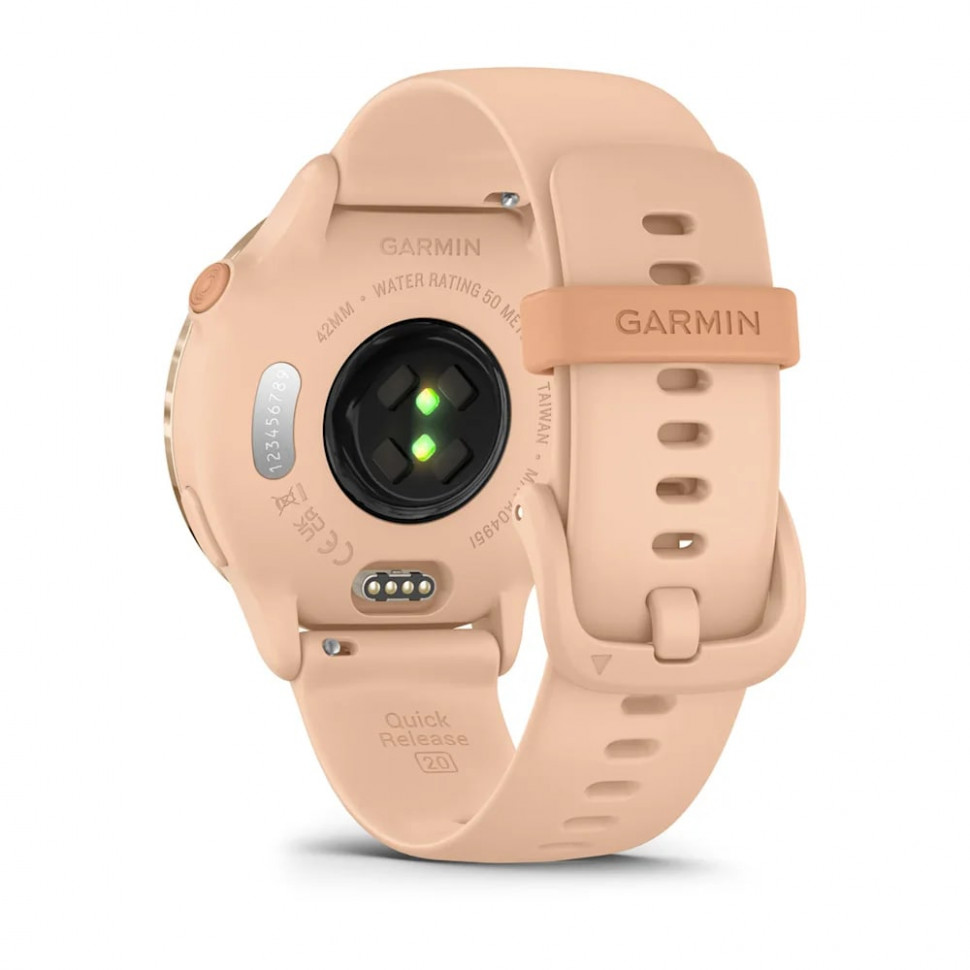 Умные часы Garmin Vivoactive 6 Metallic Pink Dawn with Pink Dawn Band (010-02985-03)