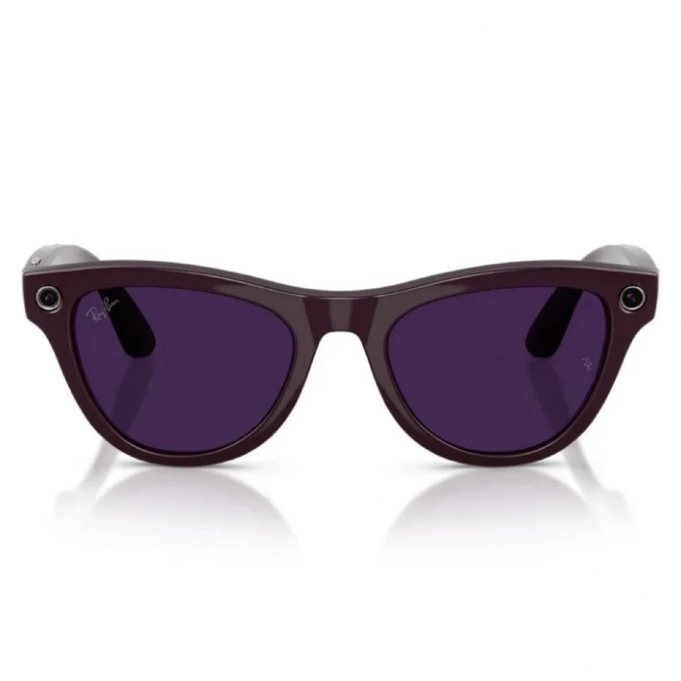 Умные очки Ray-Ban Skyler (Gen 2) Shiny Black/Clear Amethyst Transitions (RW4014)