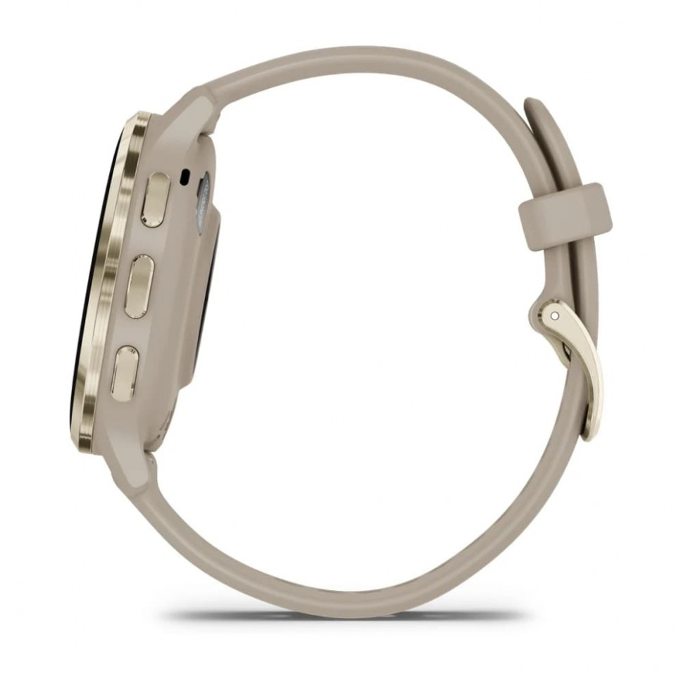 Умные часы Garmin Venu 3S 41mm Soft Gold Stainless Steel Bezel with French Gray Case and Silicone Band (010-02785-02)