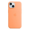 Чехол защитный Apple Silicone Case с MagSafe для iPhone 15 Plus Orange Sorbet