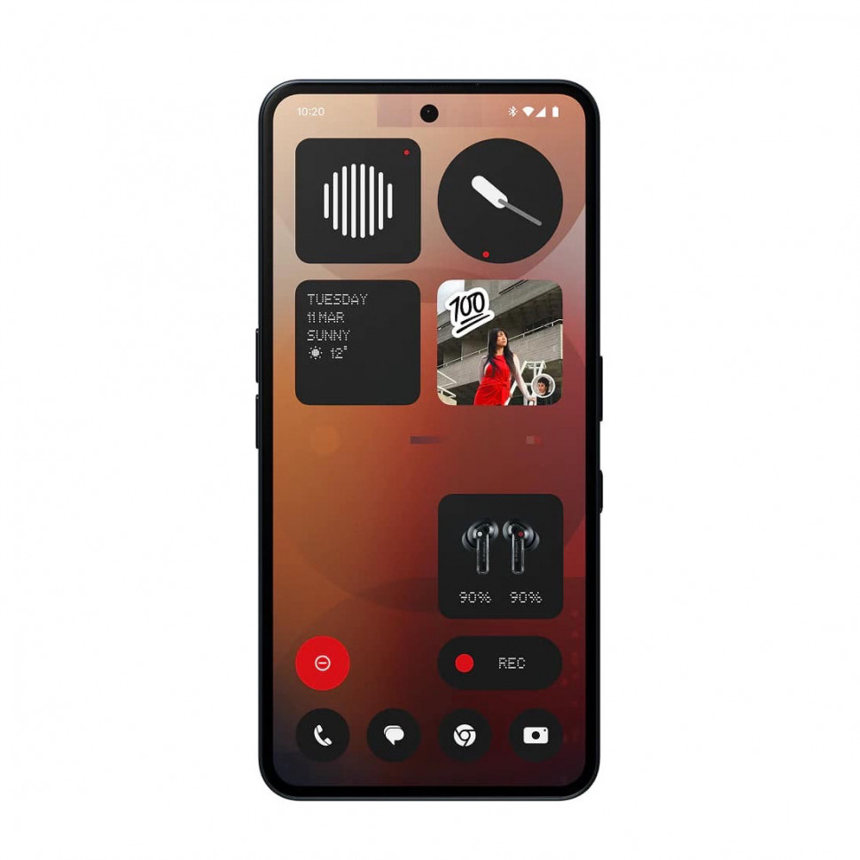 Смартфон Nothing Phone (3a) 8/128GB Черный (Black)