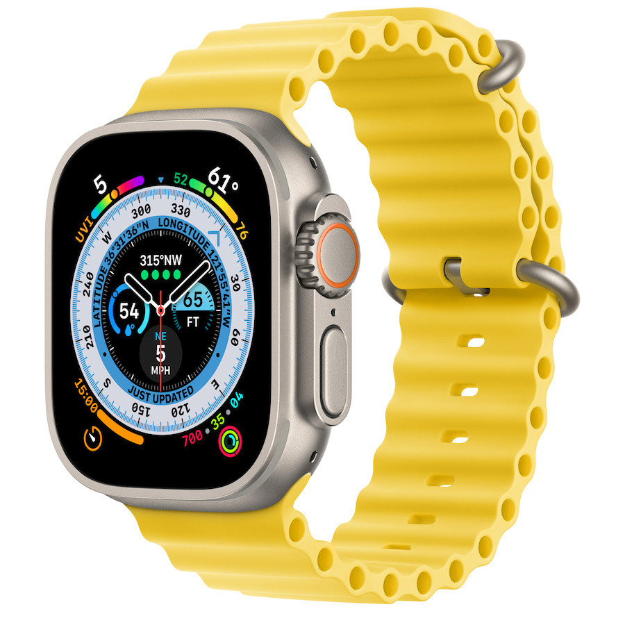 Умные часы Apple Watch Ultra 49mm Titanium Case Yellow Ocean Band