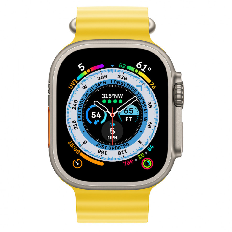 Умные часы Apple Watch Ultra 49mm Titanium Case Yellow Ocean Band