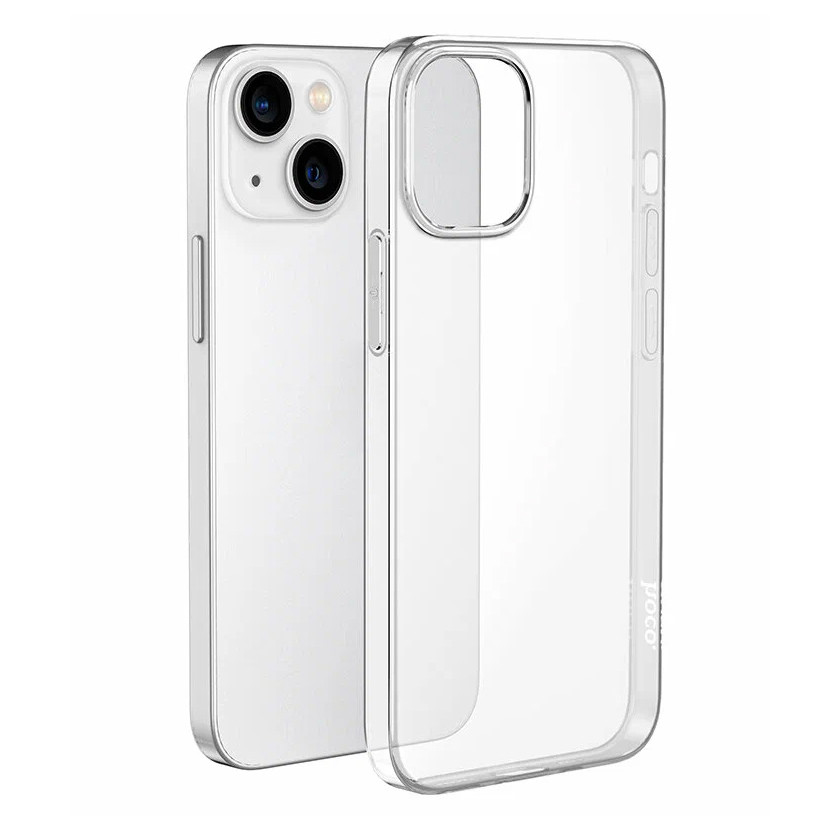 Чехол силиконовый HOCO для iPhone 15 Plus Прозрачный