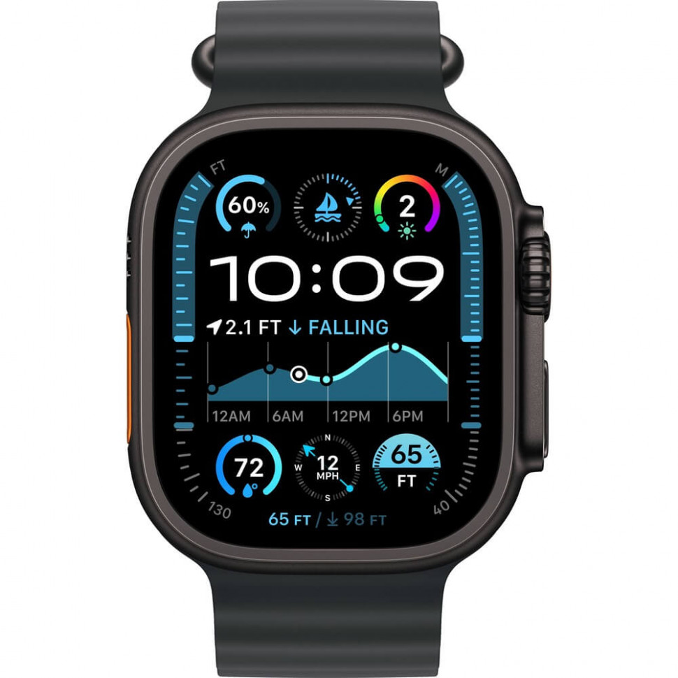 Умные часы Apple Watch Ultra 2 2024 49mm Black Titanium Case with Black Ocean Band