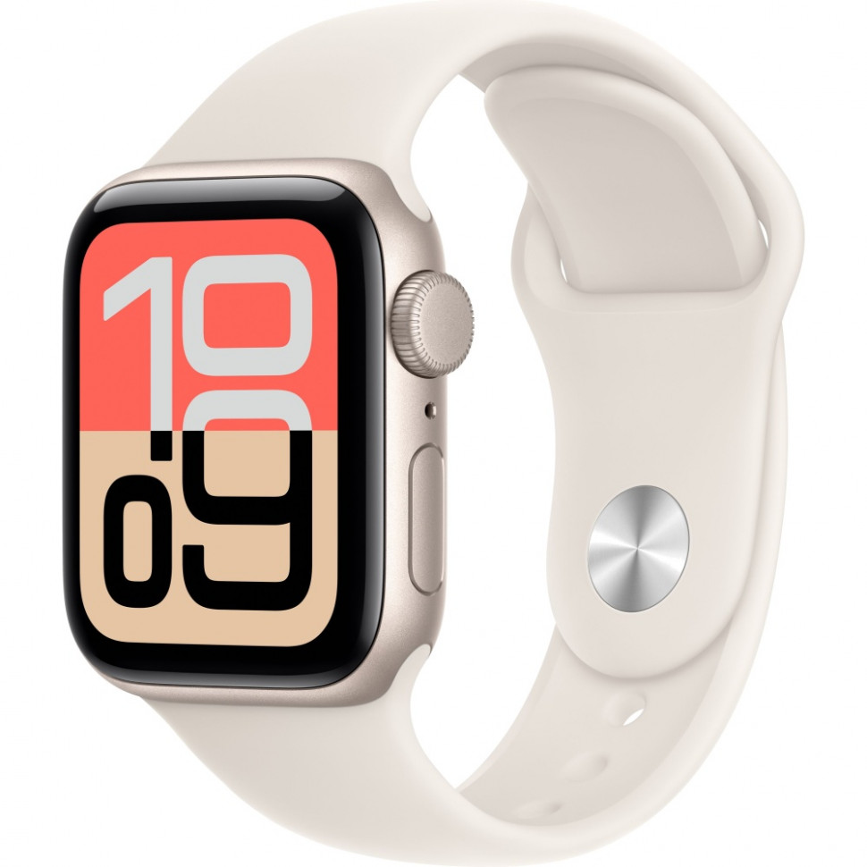Умные часы Apple Watch SE 3 40mm Starlight Aluminum Case with Starlight Sport Band (M/L)